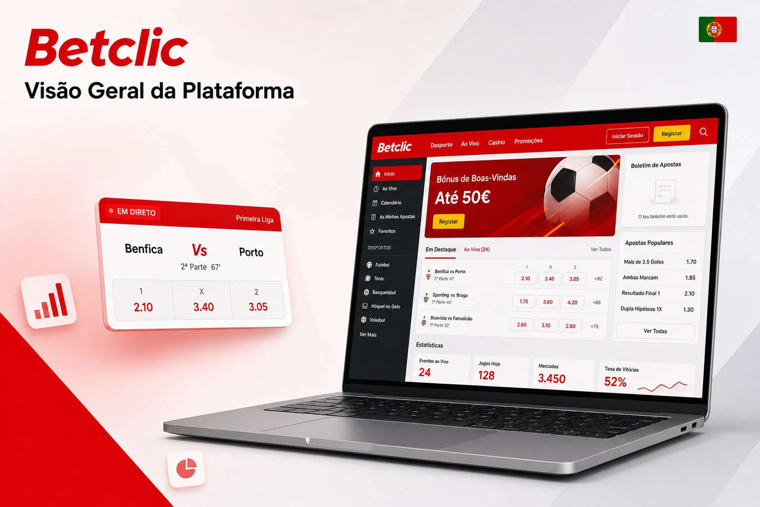 betclic visao geral da plataforma